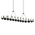 Люстра овальная с круглыми светодиодными источниками света Maxine Light варинант исполнения - 8 | Loft Concept в Нижнем Новгороде