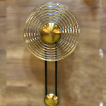 Бра с круглым рифленым плафоном янтарного цвета Savio Glass Disc Light варинант исполнения - 2 | Loft Concept в Нижнем Новгороде