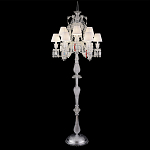 Торшер с 12-ю белыми текстильными абажурами и хрустальными подвесками Lustre Reverie варинант исполнения - 2 | Loft Concept в Нижнем Новгороде