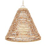 Подвесной светильник в форме колокола из деревянных бусин Wooden Beads варинант исполнения - 3 | Loft Concept в Нижнем Новгороде