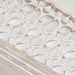 Бра прямоугольное в серебрянном цвете с ажурной решеткой Feiss варинант исполнения - 4 | Loft Concept в Нижнем Новгороде