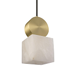 Подвесной светильник с квадратным мраморным плафоном Marble square варинант исполнения - 3 | Loft Concept в Нижнем Новгороде