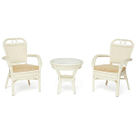 Комплект террасный из ротанга Eloise белый варинант исполнения - 1 | Loft Concept в Нижнем Новгороде