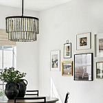 Люстра круглая с подвесками из натурального перламутра Nacre варинант исполнения - 3 | Loft Concept в Нижнем Новгороде