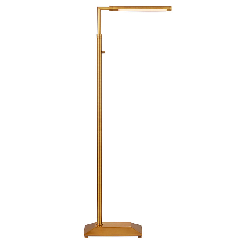 Торшер светодиодный поворотный Agile Floor Lamp  Темная бронза Латунь Античная полированная в Нижнем Новгороде | Loft Concept 