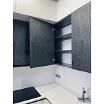 Угловой кухонный гарнитур Жемчужный белый Серый Clarke Kitchen Set White Grey варинант исполнения - 11 | Loft Concept в Нижнем Новгороде