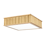 Потолочный светильник квадратный с гофрированным латунным абажуром Millennium варинант исполнения - 1 | Loft Concept в Нижнем Новгороде