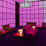 Дизайнерский кофейный стол на круглых ножках Poltronova T02 Pink Coffee Table варинант исполнения - 7 | Loft Concept в Нижнем Новгороде