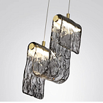 Подвесной светильник волнистой формы из фактурного стекла Wave варинант исполнения - 10 | Loft Concept в Нижнем Новгороде