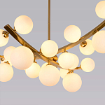 Люстра подвесная фигурная с белыми лампами в форме шара Felicitat варинант исполнения - 2 | Loft Concept в Нижнем Новгороде