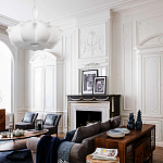 Подвесной светильник с белым фигурным абажуром и мягкими волнистыми краями Cloud Motion  варинант исполнения - 20 | Loft Concept в Нижнем Новгороде