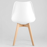 Стул с основой из пластика и мягким сиденьем Arvika White варинант исполнения - 5 | Loft Concept в Нижнем Новгороде