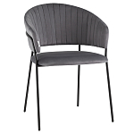 Стул в велюре серого цвета Horizon варинант исполнения - 1 | Loft Concept в Нижнем Новгороде