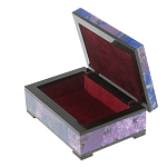 Шкатулка из натурального камня лазурит и чароит Stone Casket варинант исполнения - 3 | Loft Concept в Нижнем Новгороде