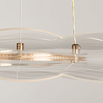 Люстра с прозрачным волнистым плафоном в форме цветка Ethereal Bloom варинант исполнения - 9 | Loft Concept в Нижнем Новгороде