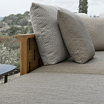 Дизайнерский уличный диван из массива дерева с плетеной спинкой PALINFRASCA Sofa варинант исполнения - 2 | Loft Concept в Нижнем Новгороде