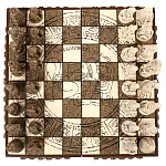 Шахматы  из  камня Cargador del Tiempo Chess Мексика ручная работа варинант исполнения - 2 | Loft Concept в Нижнем Новгороде