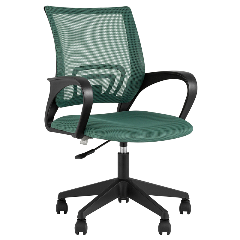 Офисное кресло с основанием из черного пластика Desk chairs Green Зеленый Черный в Нижнем Новгороде | Loft Concept 