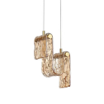 Подвесной светильник волнистой формы из фактурного стекла Wave варинант исполнения - 2 | Loft Concept в Нижнем Новгороде