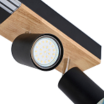 Потолочный светильник черный GAVIN WOOD варинант исполнения - 2 | Loft Concept в Нижнем Новгороде