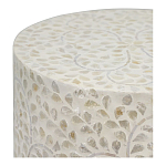 Приставной столик с рисунком из раковин устриц Bone Inlay варинант исполнения - 3 | Loft Concept в Нижнем Новгороде