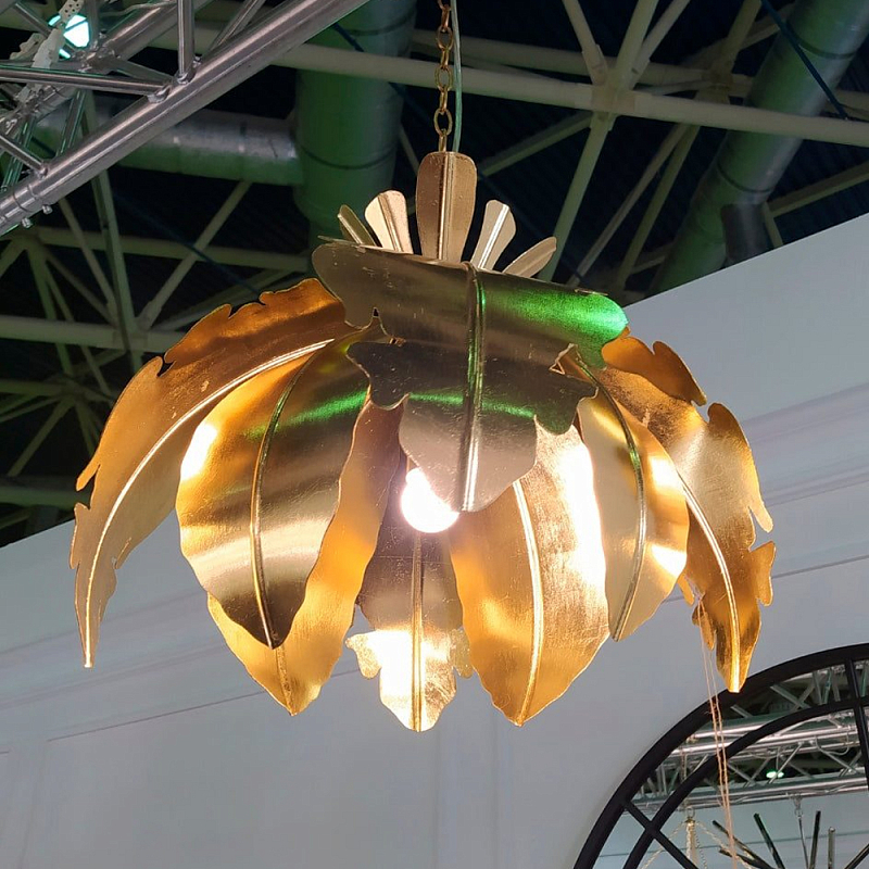 Подвесной светильник Tropical Leaves Hanging lamp Золотой Подвесной светильник Tropical Leaves Hanging lamp Золотой в Нижнем Новгороде | Loft Concept