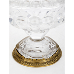 Чаша из прозрачного стекла на ножке с бронзовой ручкой в виде ветки Eden Garden варинант исполнения - 4 | Loft Concept в Нижнем Новгороде