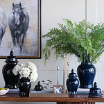 Ваза с крышкой однотонная Высота 31 см Chinoiserie Ceramics варинант исполнения - 3 | Loft Concept в Нижнем Новгороде