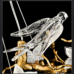 Люстра в виде золотой ветки с цветами и птичками Marvelous Garden варинант исполнения - 10 | Loft Concept в Нижнем Новгороде