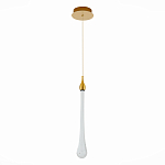 Подвесной светильник с плафоном в форме капли на золотистом каркасе Raindrop варинант исполнения - 3 | Loft Concept в Нижнем Новгороде