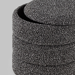 Пуф Three Gray в ткани букле серого цвета варинант исполнения - 5 | Loft Concept в Нижнем Новгороде