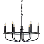 Люстра круглая с 6-ю лампами Kichler варинант исполнения - 1 | Loft Concept в Нижнем Новгороде