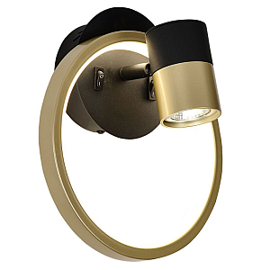 Бра с поворотным спотом и светодиодным кольцом Ringius