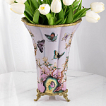 Декоративная ваза из фарфора с бронзовыми вставками Eden Garden варинант исполнения - 7 | Loft Concept в Нижнем Новгороде