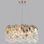 Люстра с декоративными подвесками из прозрачного стекла в форме монеток FAIRYTREE Light варинант исполнения - 8 | Loft Concept в Нижнем Новгороде