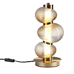 Настольная лампа с 3-мя рифлеными стеклянными шарами Marcelh Light варинант исполнения - 2 | Loft Concept в Нижнем Новгороде