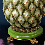 Настольная лампа с каркасом и декором в виде ананаса из фарфора и бронзы Pineapple Lamp варинант исполнения - 3 | Loft Concept в Нижнем Новгороде