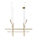 Люстра с 8-ю пересекающимися цилиндрическими плафонами на тонких тросах Trumpet tube варинант исполнения - 4 | Loft Concept в Нижнем Новгороде