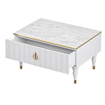 Стол журнальный белый с ящиком Expanses of Beauty варинант исполнения - 2 | Loft Concept в Нижнем Новгороде