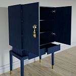 Кабинетный шкаф Elsa Dreams Blue с 2-мя ящиками варинант исполнения - 3 | Loft Concept в Нижнем Новгороде