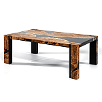 Кофейный Стол River in Autumn Elm Resin Coffee Table варинант исполнения - 4 | Loft Concept в Нижнем Новгороде