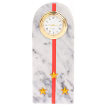 Часы погон МВД подарочные настольные из натурального камня Мрамор Military Clock варинант исполнения - 13 | Loft Concept в Нижнем Новгороде