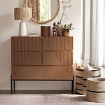 Комод с геометрическим рисунком на ящиках Anders Dark Wood варинант исполнения - 7 | Loft Concept в Нижнем Новгороде