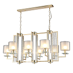 Люстра прямоугольной формы с 8-ю цилиндрическими плафонами из стекла Laurent варинант исполнения - 6 | Loft Concept в Нижнем Новгороде