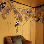 Обои с вышивкой ручной работы Étienne Original colourway on wool sateen варинант исполнения - 3 | Loft Concept в Нижнем Новгороде