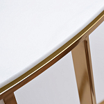 Консоль приставная полукруглая на основании золотого цвета Interior Accent варинант исполнения - 2 | Loft Concept в Нижнем Новгороде