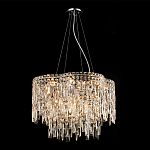 Люстра подвесная с хрустальными подвесками и металлическим основанием цвета Хром Ludivine Lighting варинант исполнения - 4 | Loft Concept в Нижнем Новгороде