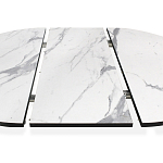 Стол обеденный раздвижной со столешницей белый мрамор Magali варинант исполнения - 7 | Loft Concept в Нижнем Новгороде