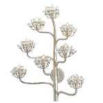 Бра серебряное в виде растения Silver Flower Glade варинант исполнения - 2 | Loft Concept в Нижнем Новгороде