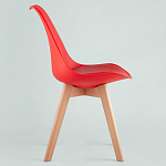 Стул с основой из пластика и мягким сиденьем Arvika Red варинант исполнения - 3 | Loft Concept в Нижнем Новгороде